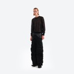 Sicbug‑series Stripe Drop-stitch Crew Neck Knit Top